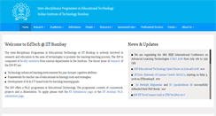Desktop Screenshot of et.iitb.ac.in