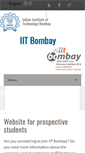 Mobile Screenshot of iitb.ac.in
