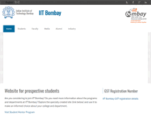 Tablet Screenshot of iitb.ac.in